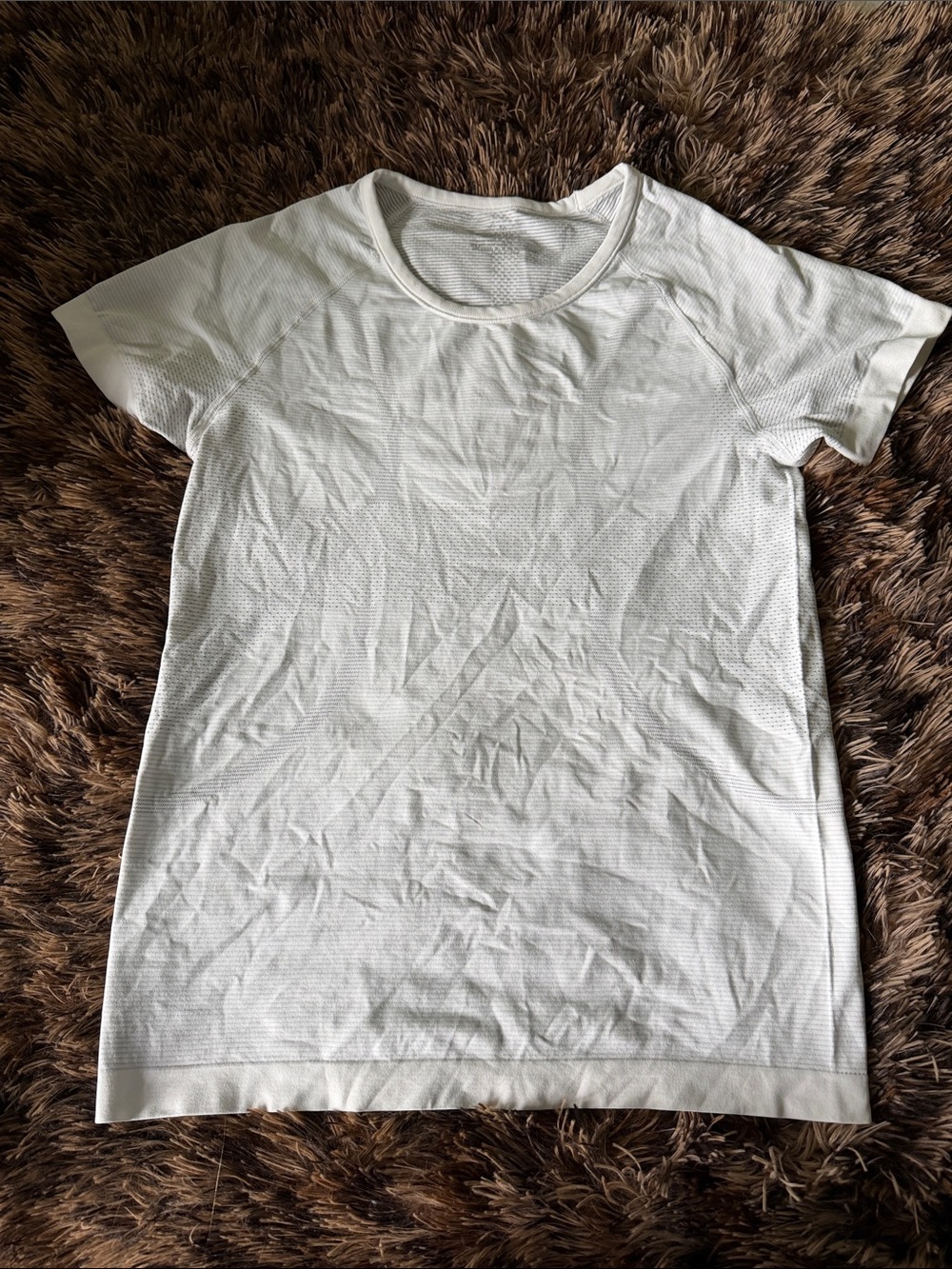 White Seamless Short Sleeve Tee
